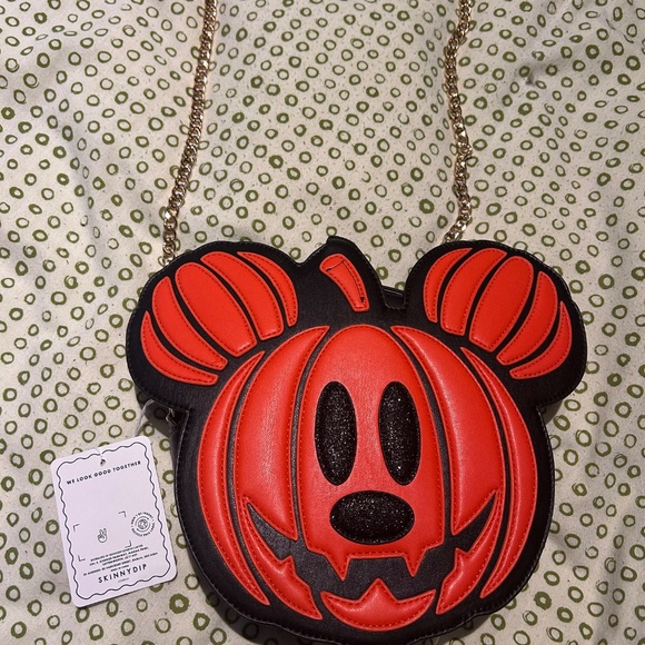 Skinny Dip Mickey Mouse Pumpkin Crossbody Bag - Picture 2 of 2